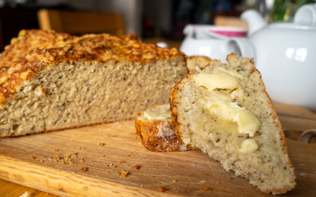 Epic Irish soda bread with cheese and herbs